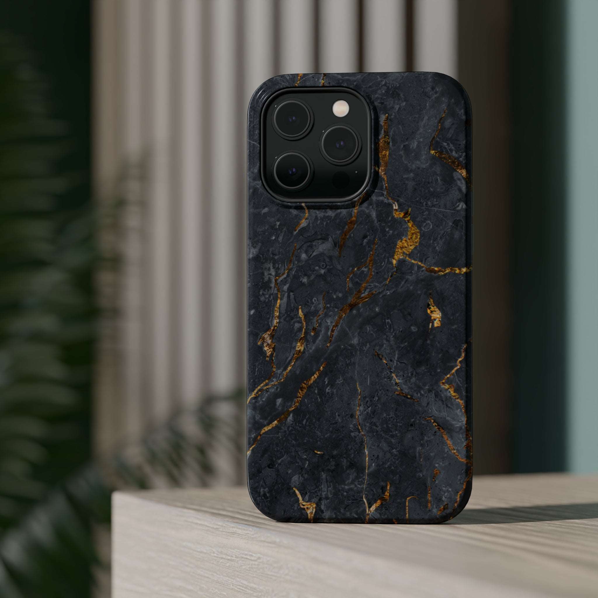 Black Golden Marble - MagSafe Cases - phone cases