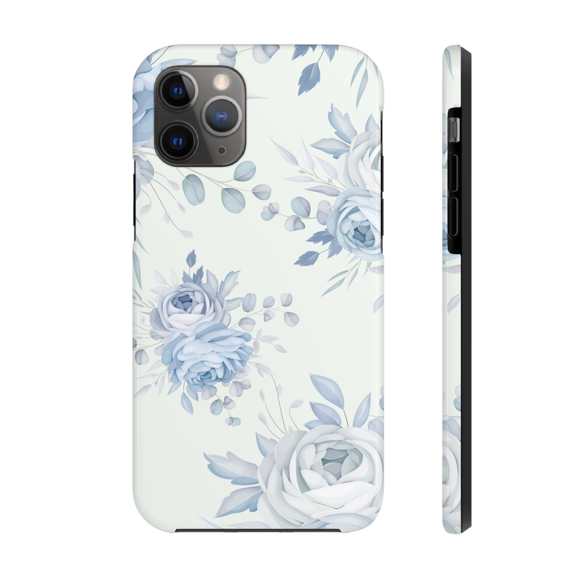 Classic Blue Floral - iPhone Tough Cases iPhone 11 Pro - phone cases