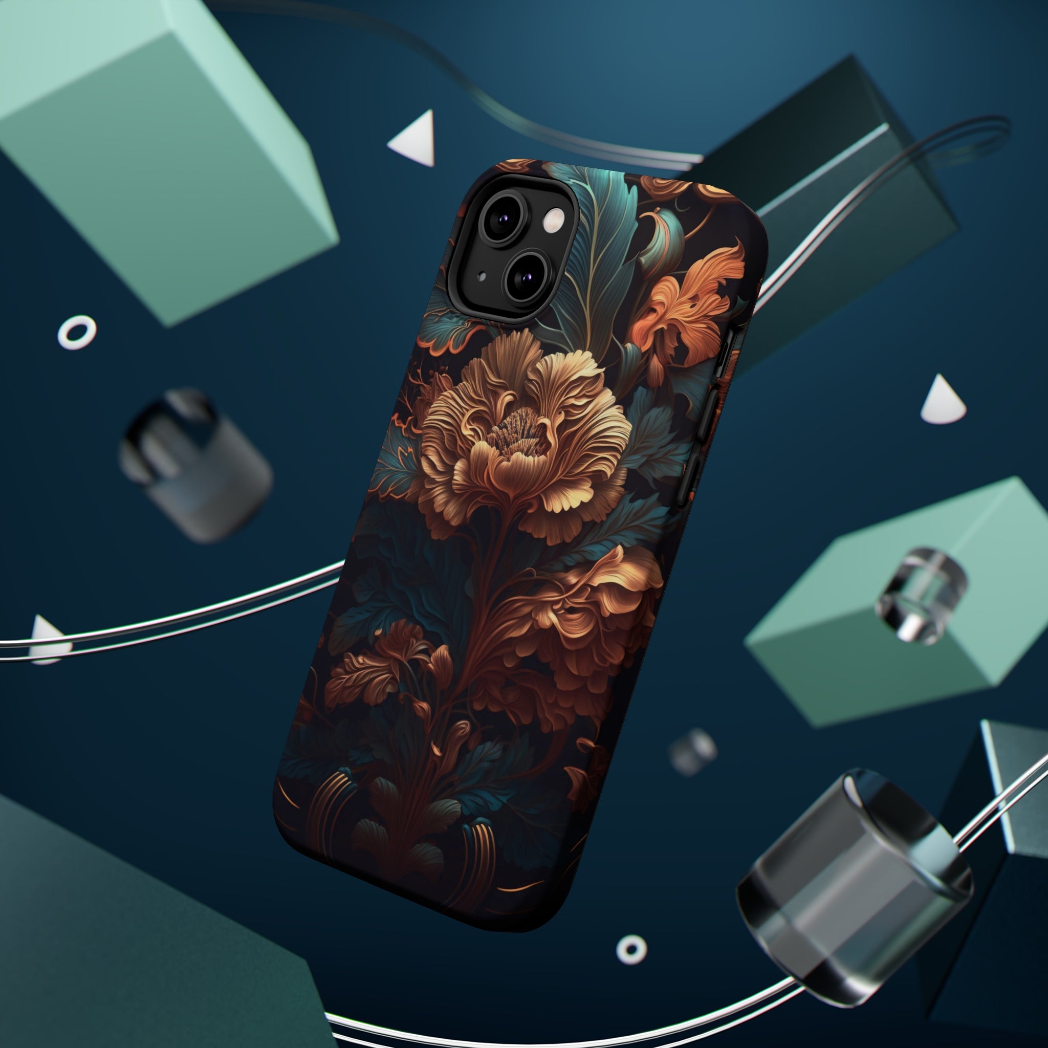 Dark floral - MagSafe Cases - phone cases