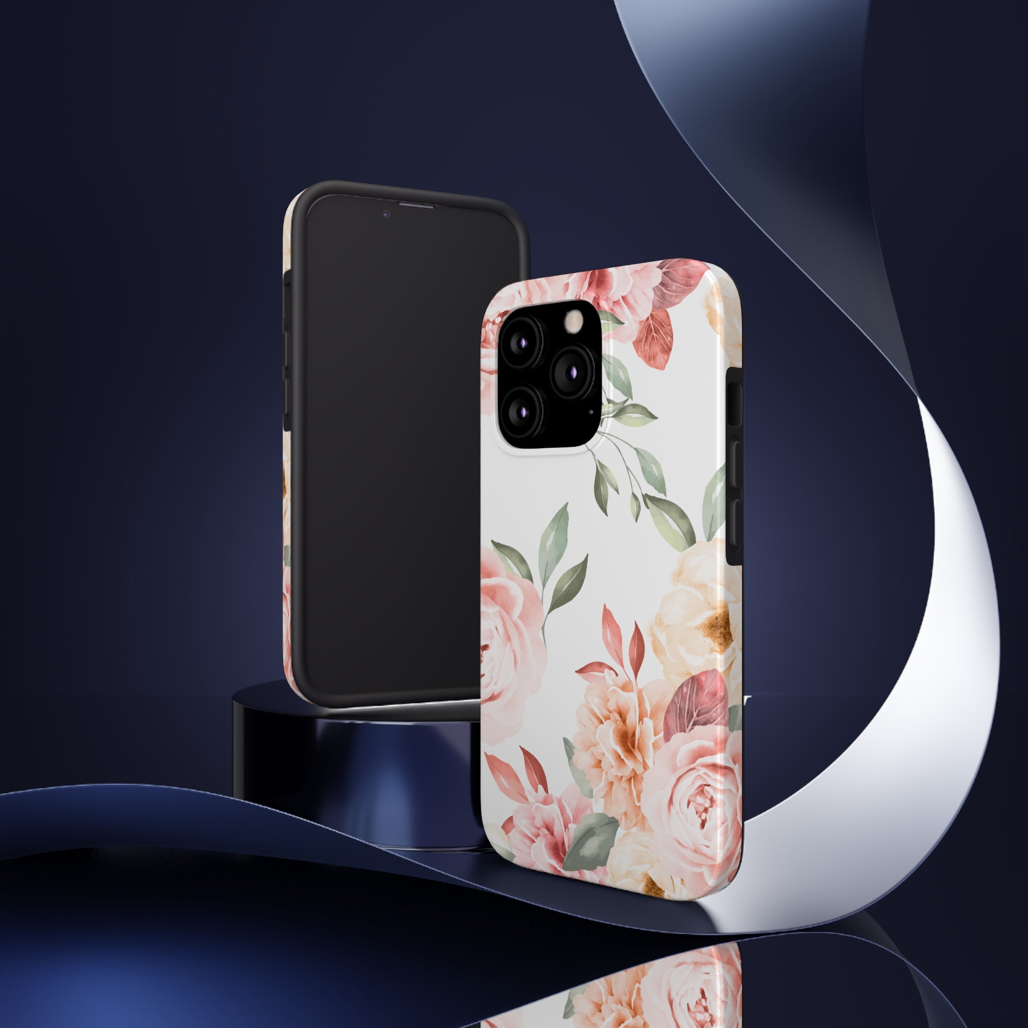 Vintage Floral - iPhone Tough Cases - phone cases