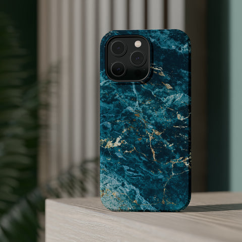 Liquid Blue marble - MagSafe Cases - phone cases