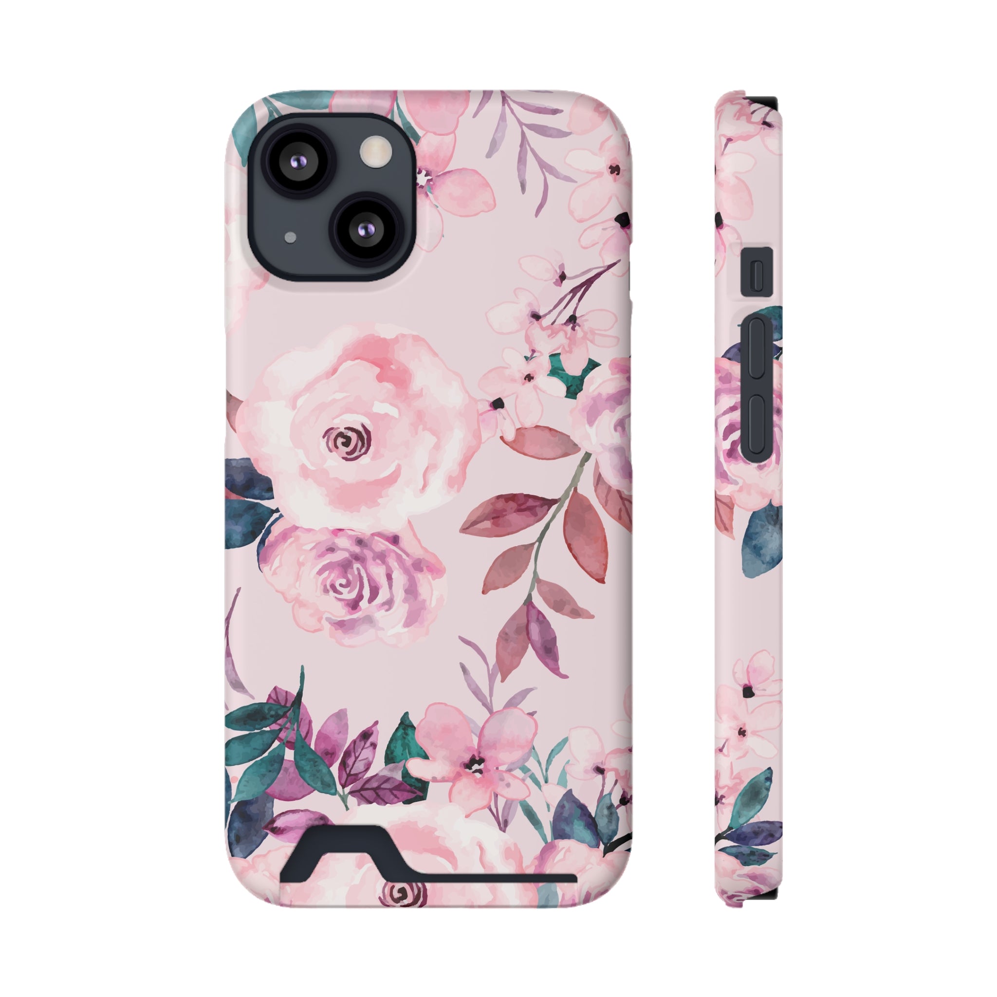 Spring Flower - Card Holder Cases iPhone 13 Matte With gift packaging - phone cases