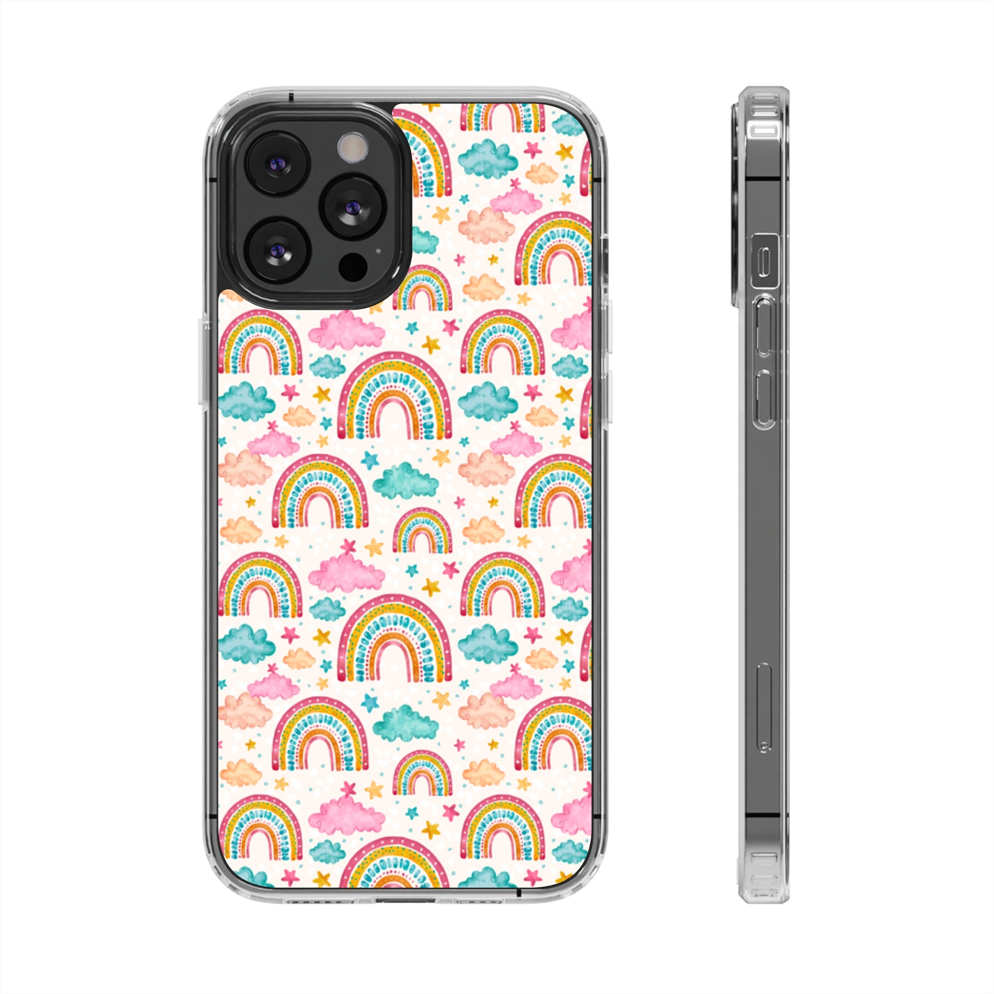 Painted Rainbow - iPhone Clear Cases iPhone 12 Pro Max Without gift packaging - phone cases