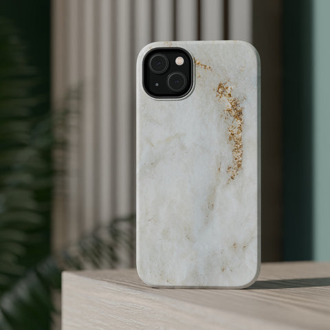 White Golden Marble - MagSafe Cases - phone cases