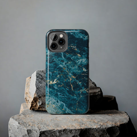 Liquid Blue marble - iPhone Tough Cases - phone cases