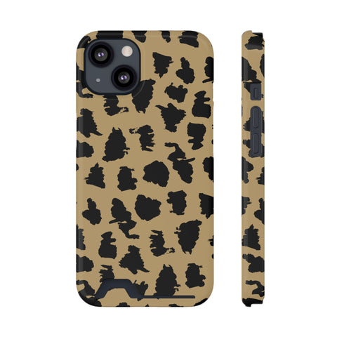 Leopard - Card Holder Cases iPhone 13 Glossy With gift packaging - phone cases