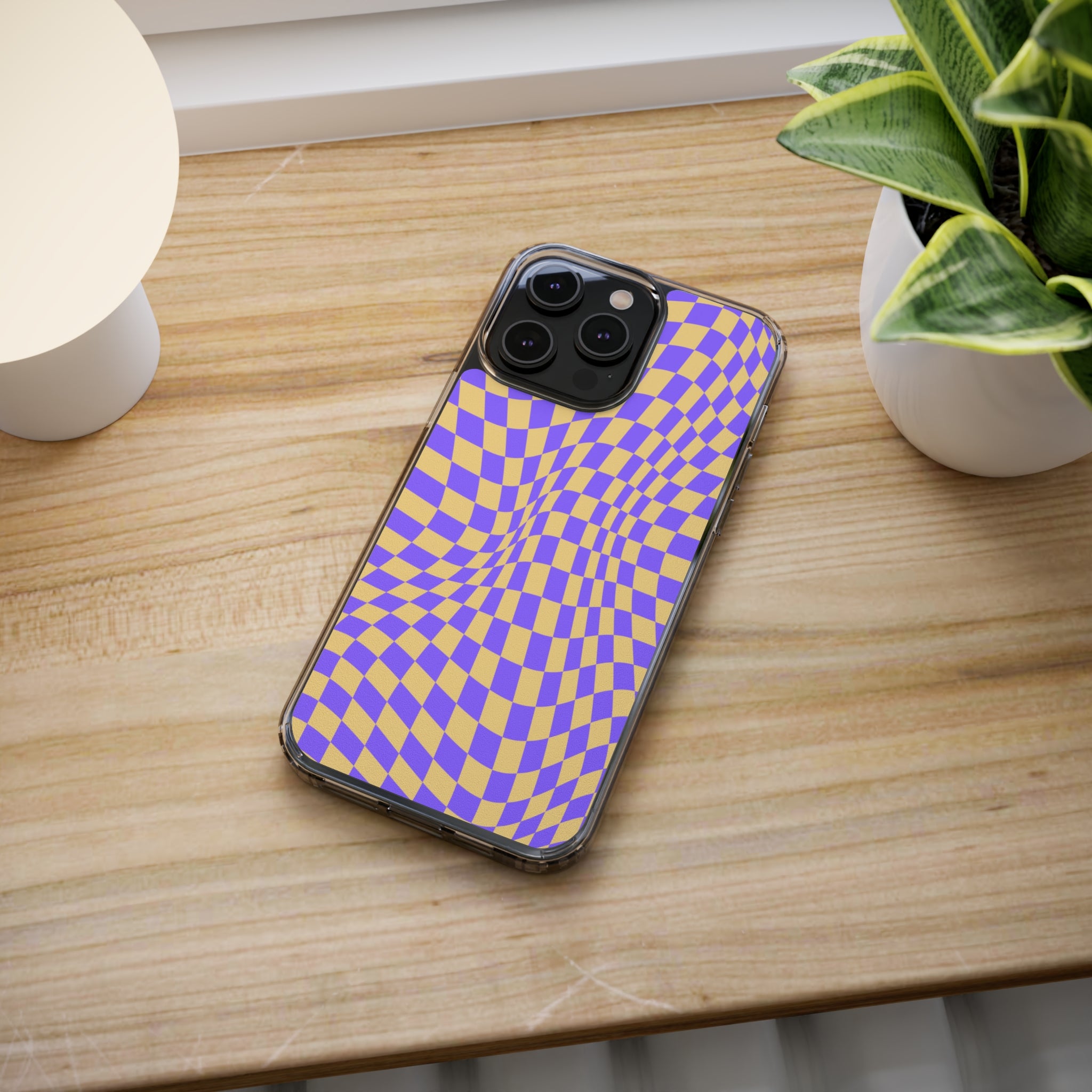 checkerboard - iPhone Clear Cases - phone cases