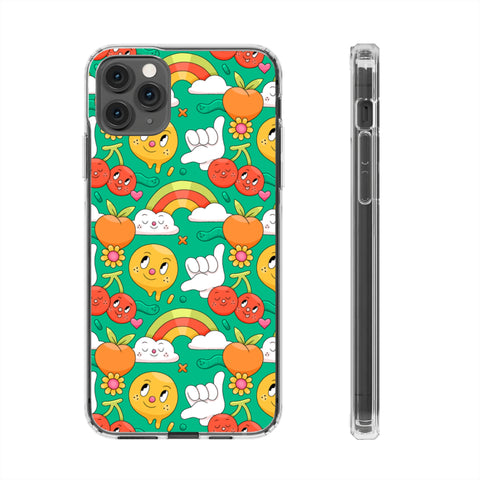 Smiley Rainbow - iPhone Clear Cases iPhone 11 Pro Max Without gift packaging - phone cases