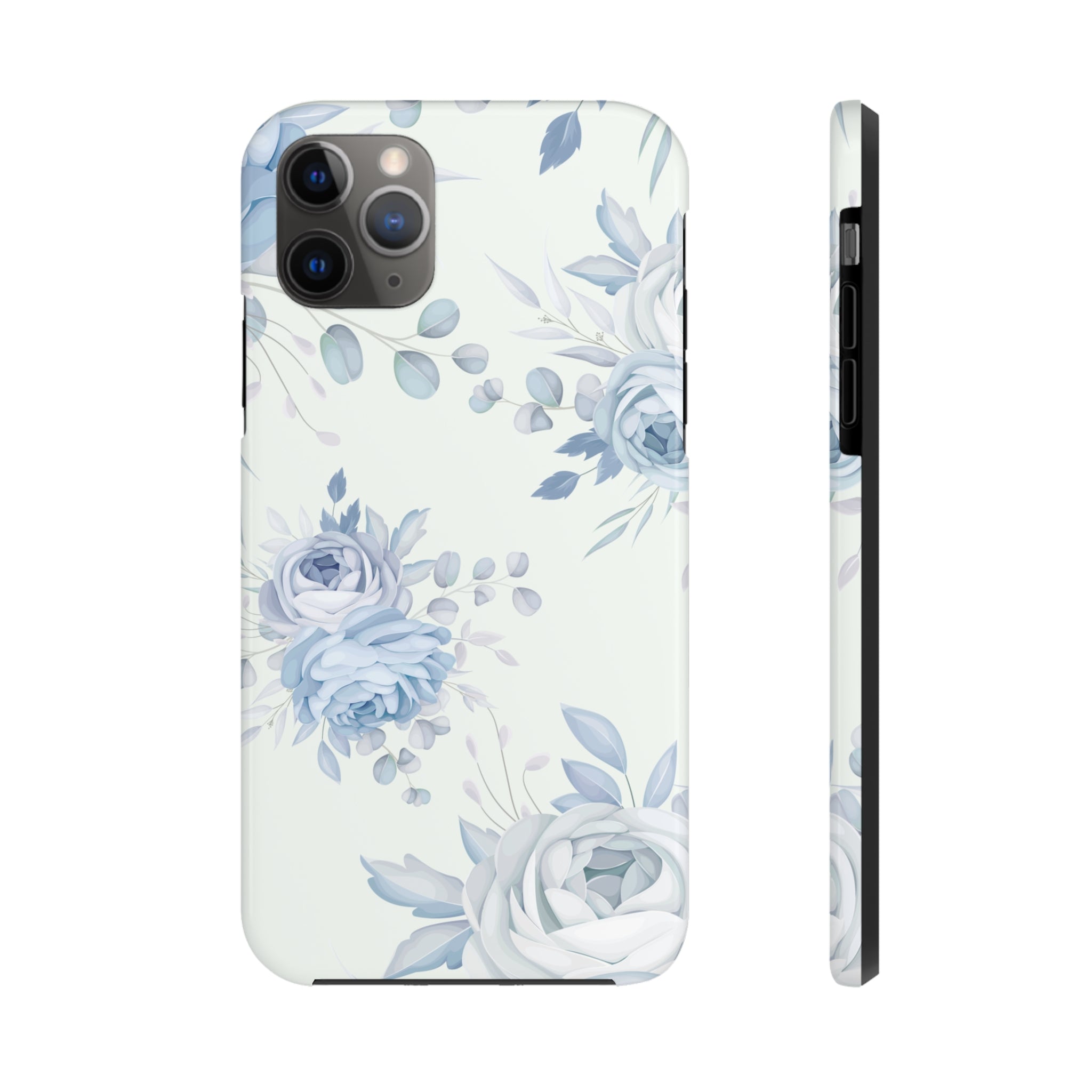 Classic Blue Floral - iPhone Tough Cases iPhone 11 Pro Max - phone cases