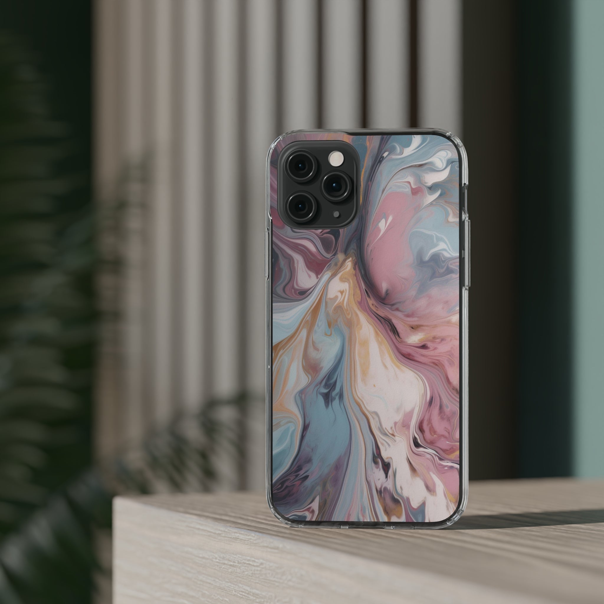 Liquid colored marble - iPhone Clear Cases - phone cases