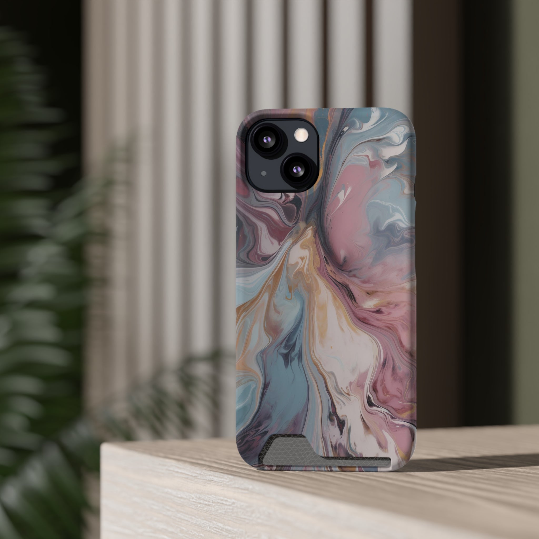 Liquid colored marble - Card Holder Cases - phone cases