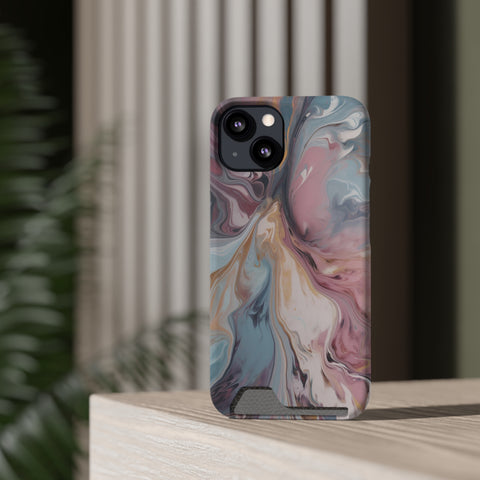 Liquid colored marble - Card Holder Cases - phone cases