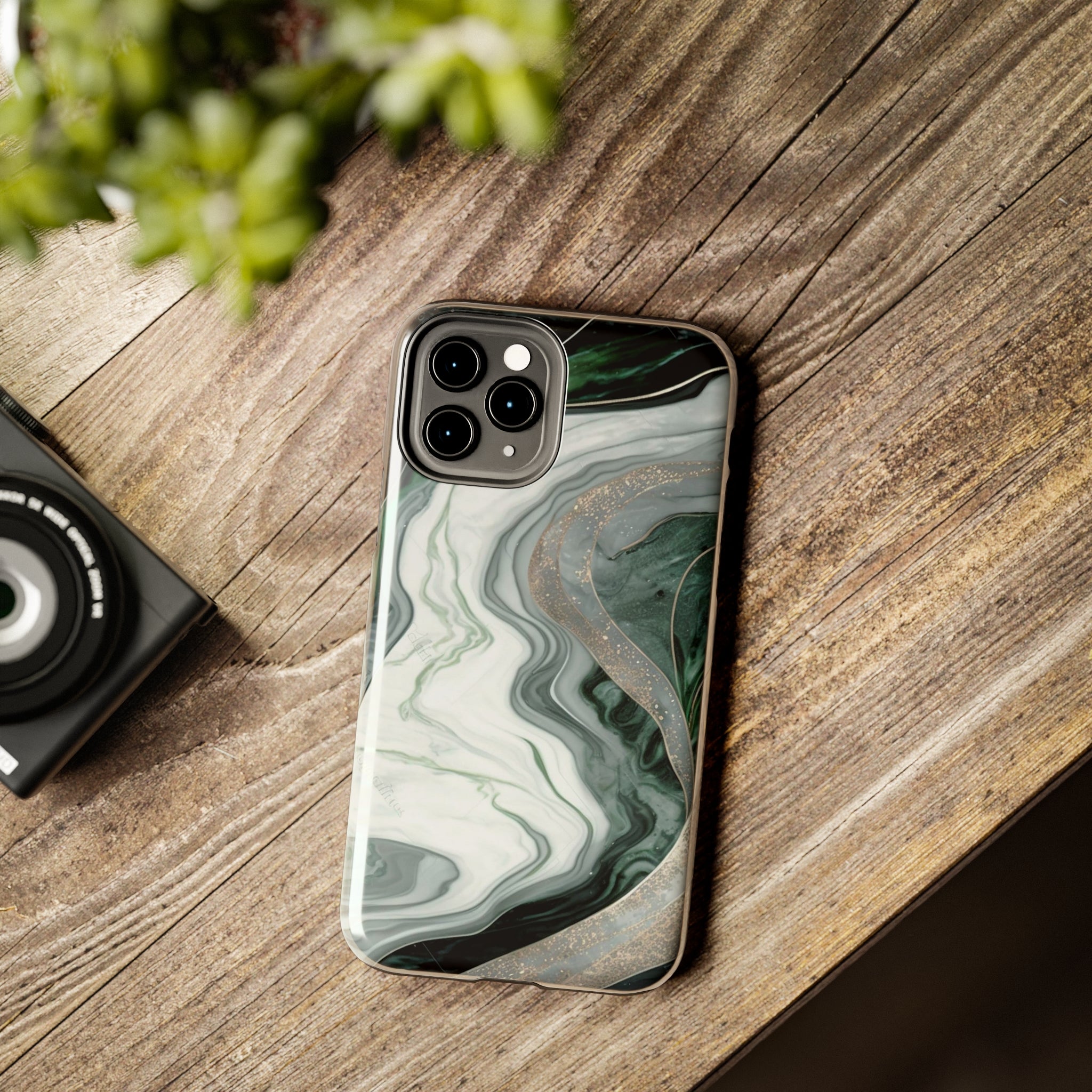 Green Marble - iPhone Tough Cases - phone cases