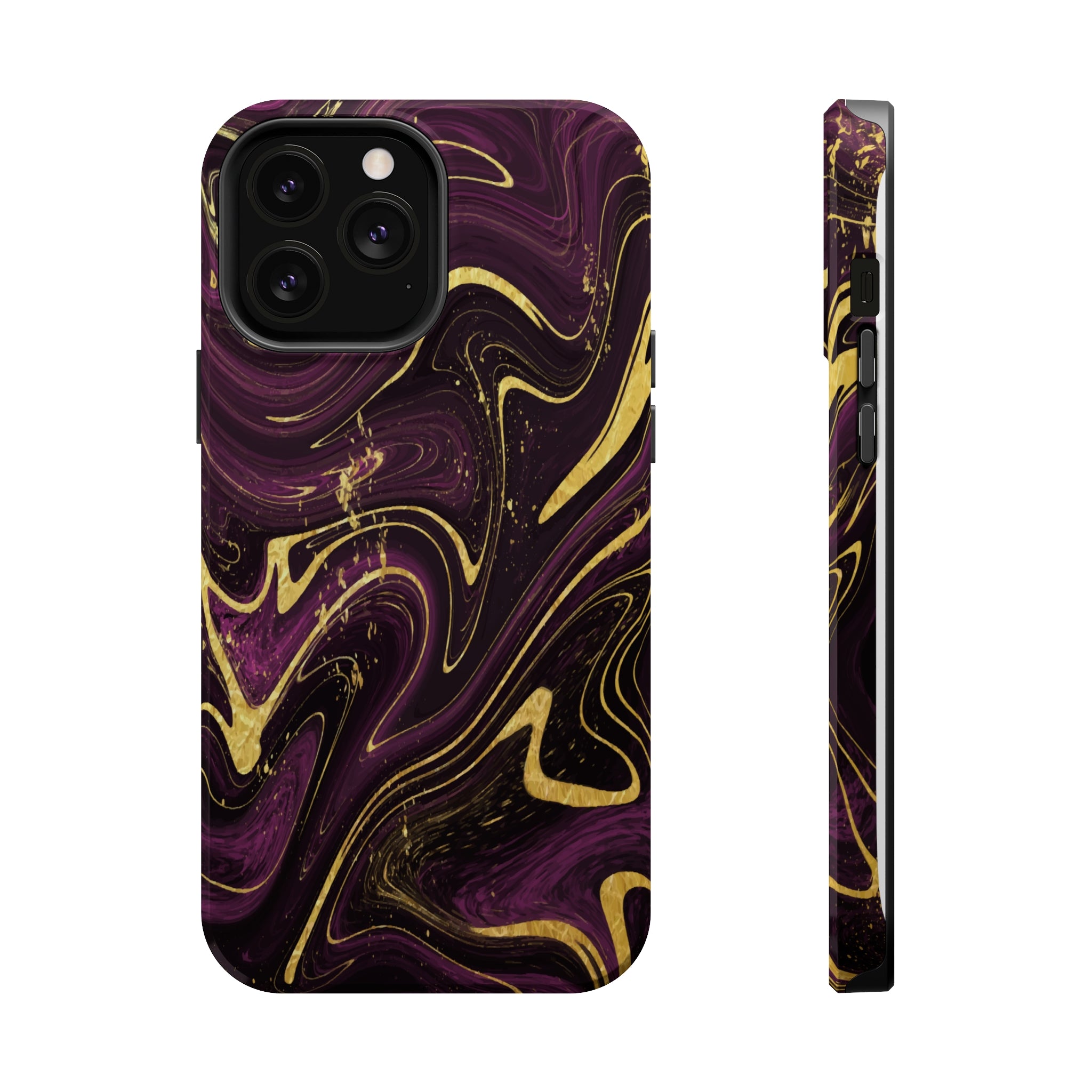 Golden liquid marble - MagSafe Cases iPhone 13 Pro Max Glossy - phone cases