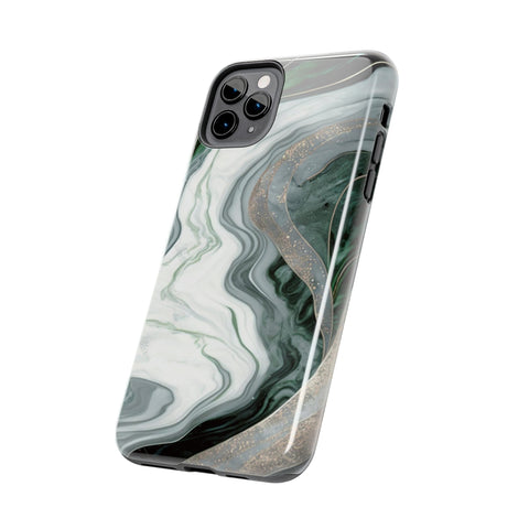 Green Marble - iPhone Tough Cases - phone cases