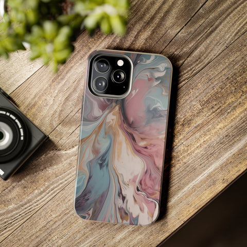 Liquid colored marble - iPhone Tough Cases - phone cases