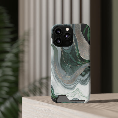 Green Marble - Card Holder Cases - phone cases