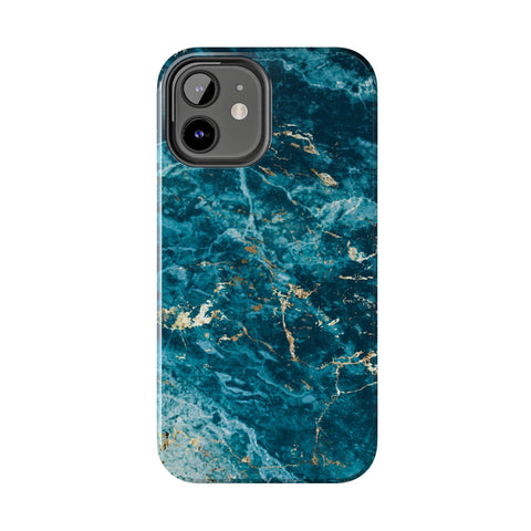 Liquid Blue marble - iPhone Tough Cases - phone cases