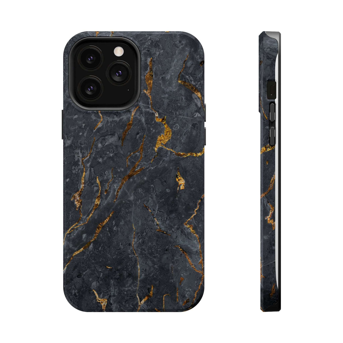 Black Golden Marble - MagSafe Cases - phone cases