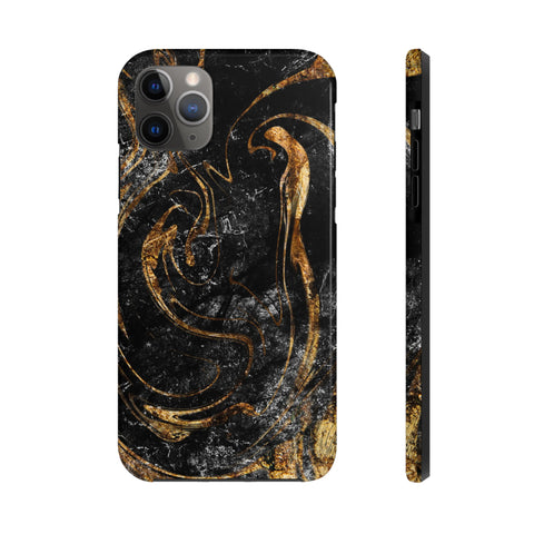 Golden Liquid Marble - iPhone Tough Cases iPhone 11 Pro Max - phone cases