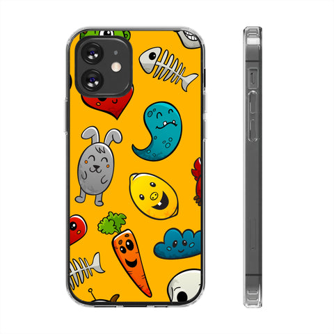 Fun Characters - iPhone Clear Cases iPhone 12 Without gift packaging - phone cases