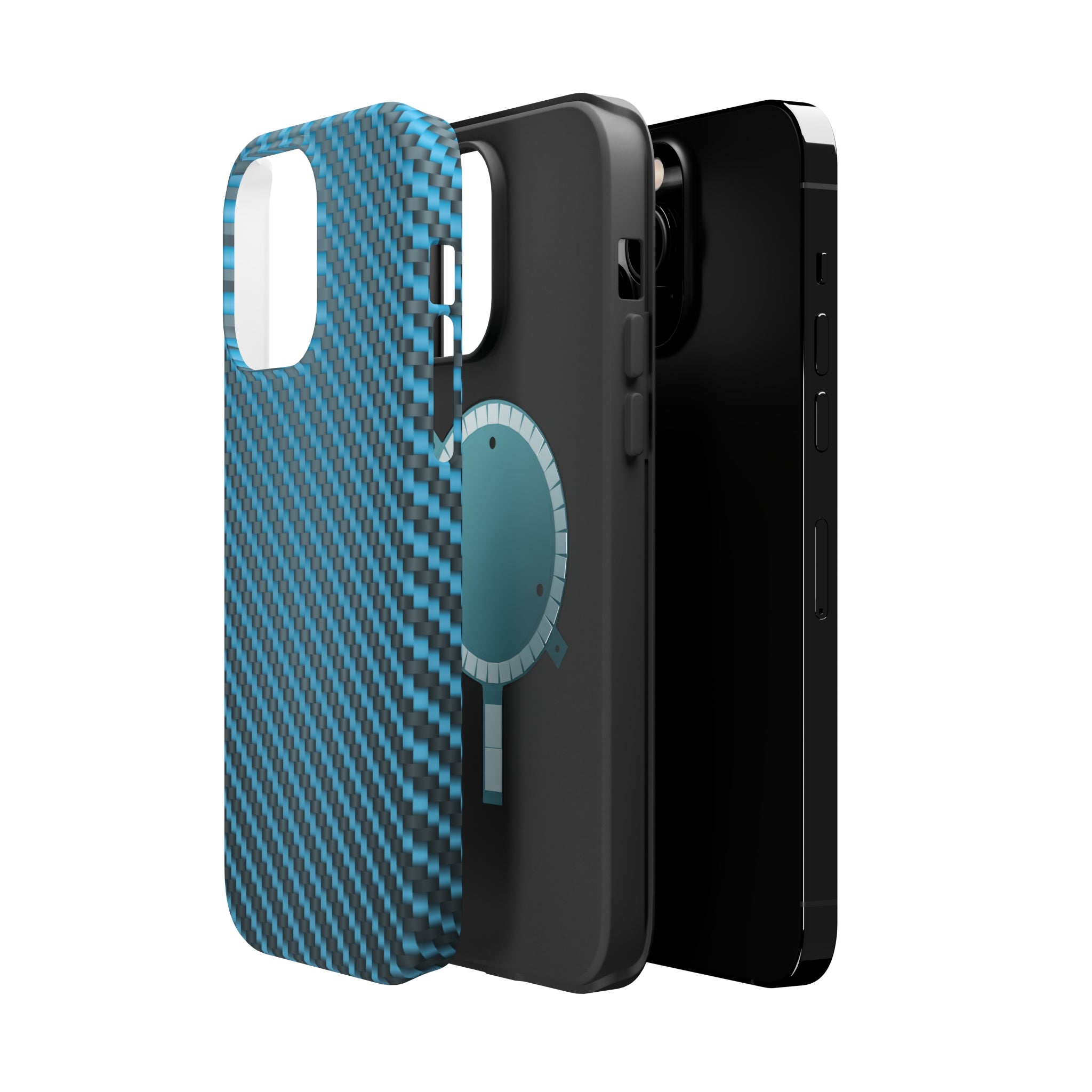 Blue carbon fiber - MagSafe Cases - phone cases