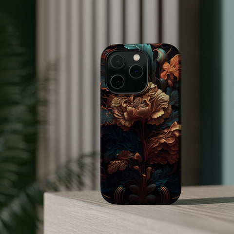 Dark floral - MagSafe Cases - phone cases