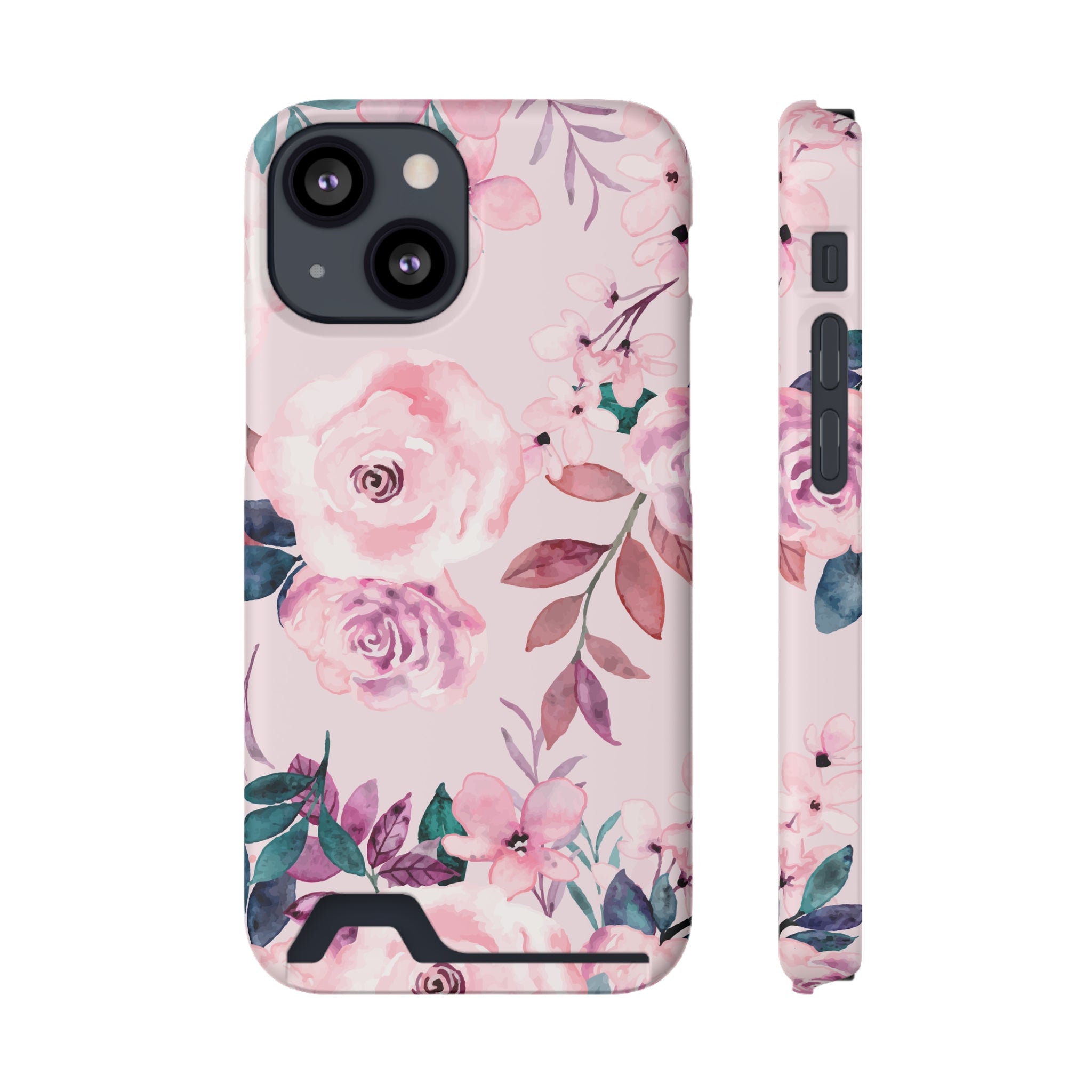 Spring Flower - Card Holder Cases iPhone 13 Mini Matte With gift packaging - phone cases