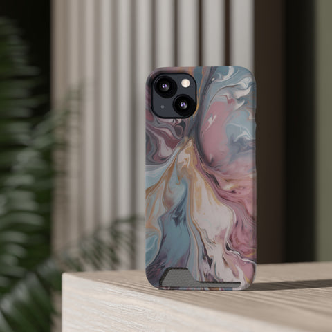 Liquid colored marble - Card Holder Cases - phone cases