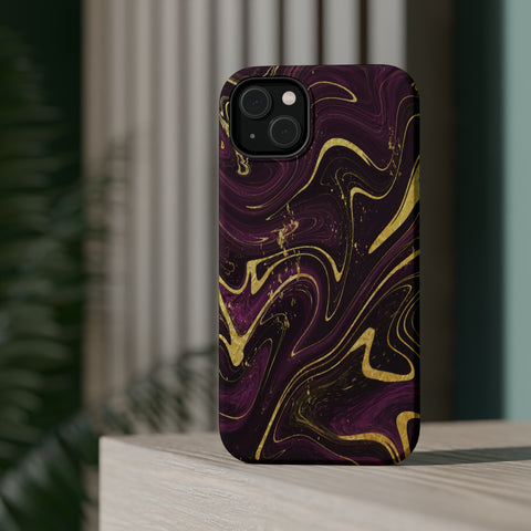 Golden liquid marble - MagSafe Cases - phone cases