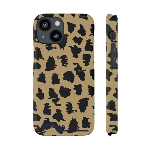 Leopard - Card Holder Cases iPhone 13 Mini Glossy With gift packaging - phone cases