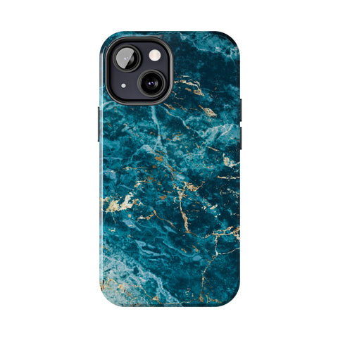 Liquid Blue marble - iPhone Tough Cases - phone cases