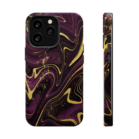 Golden liquid marble - MagSafe Cases iPhone 13 Pro Glossy - phone cases