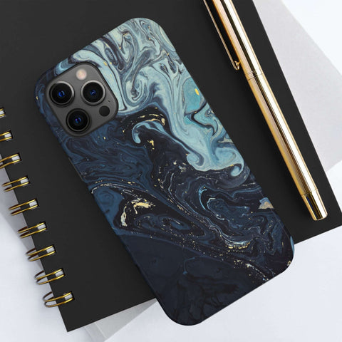 Blue liquid - iPhone Tough Cases - phone cases