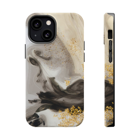 Gold Glitter - MagSafe Cases iPhone 13 Mini Matte - phone cases