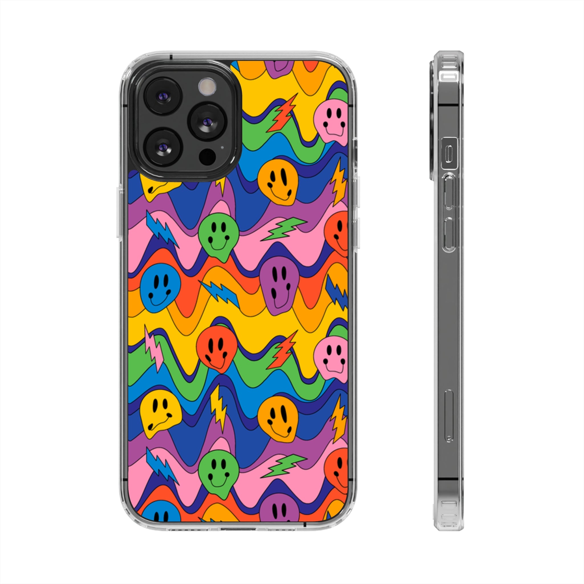 Groovy Smiley - iPhone Clear Cases iPhone 12 Pro Max Without gift packaging - phone cases