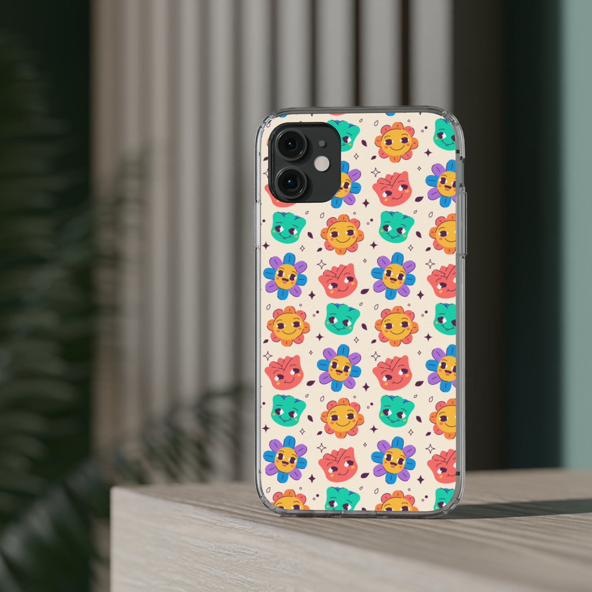 Face Floral - iPhone Clear Cases - phone cases