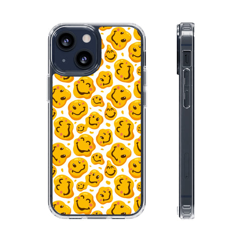 distorted smile - iPhone Clear Cases iPhone 13 Mini Without gift packaging - phone cases