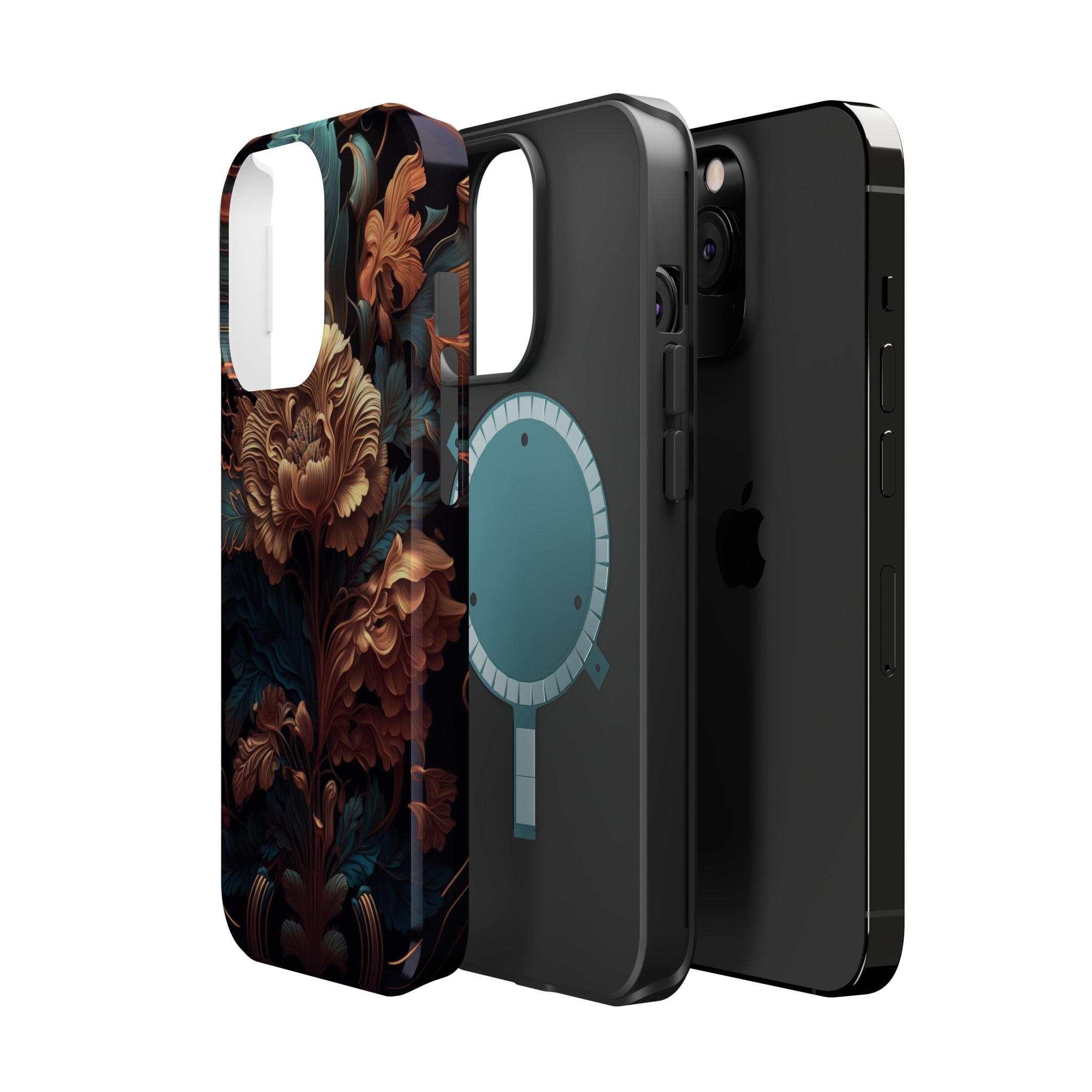 Dark floral - MagSafe Cases - phone cases