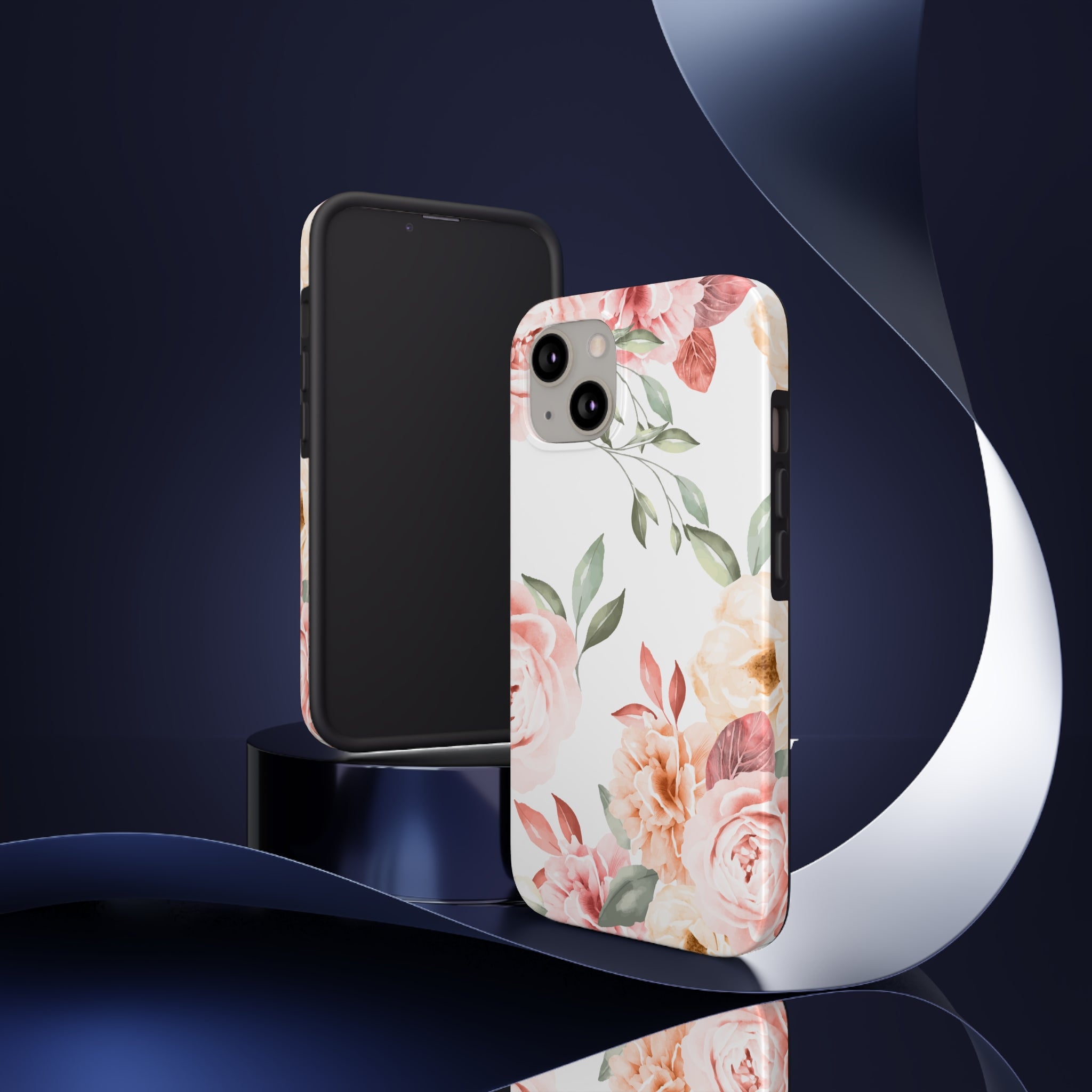 Vintage Floral - iPhone Tough Cases - phone cases