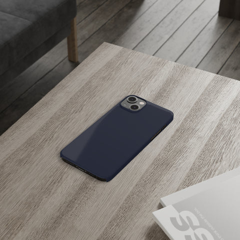 Dark Blue - iPhone Slim Cases - phone cases