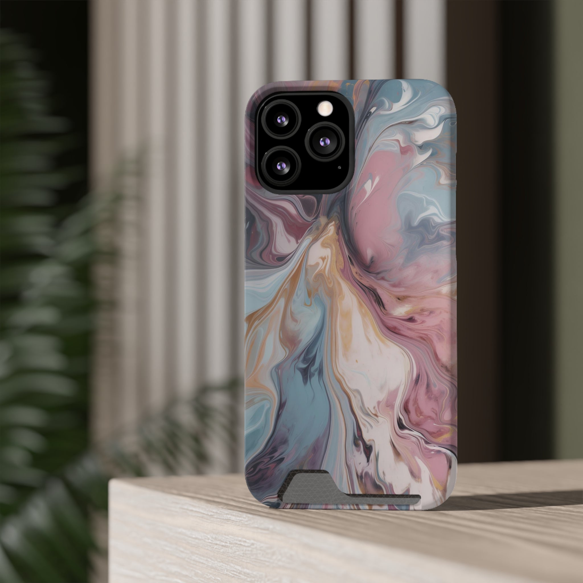 Liquid colored marble - Card Holder Cases - phone cases