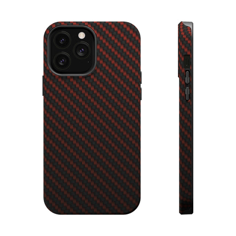 Red carbon fiber - MagSafe Cases iPhone 13 Pro Max Matte - phone cases