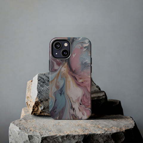 Liquid colored marble - iPhone Tough Cases - phone cases