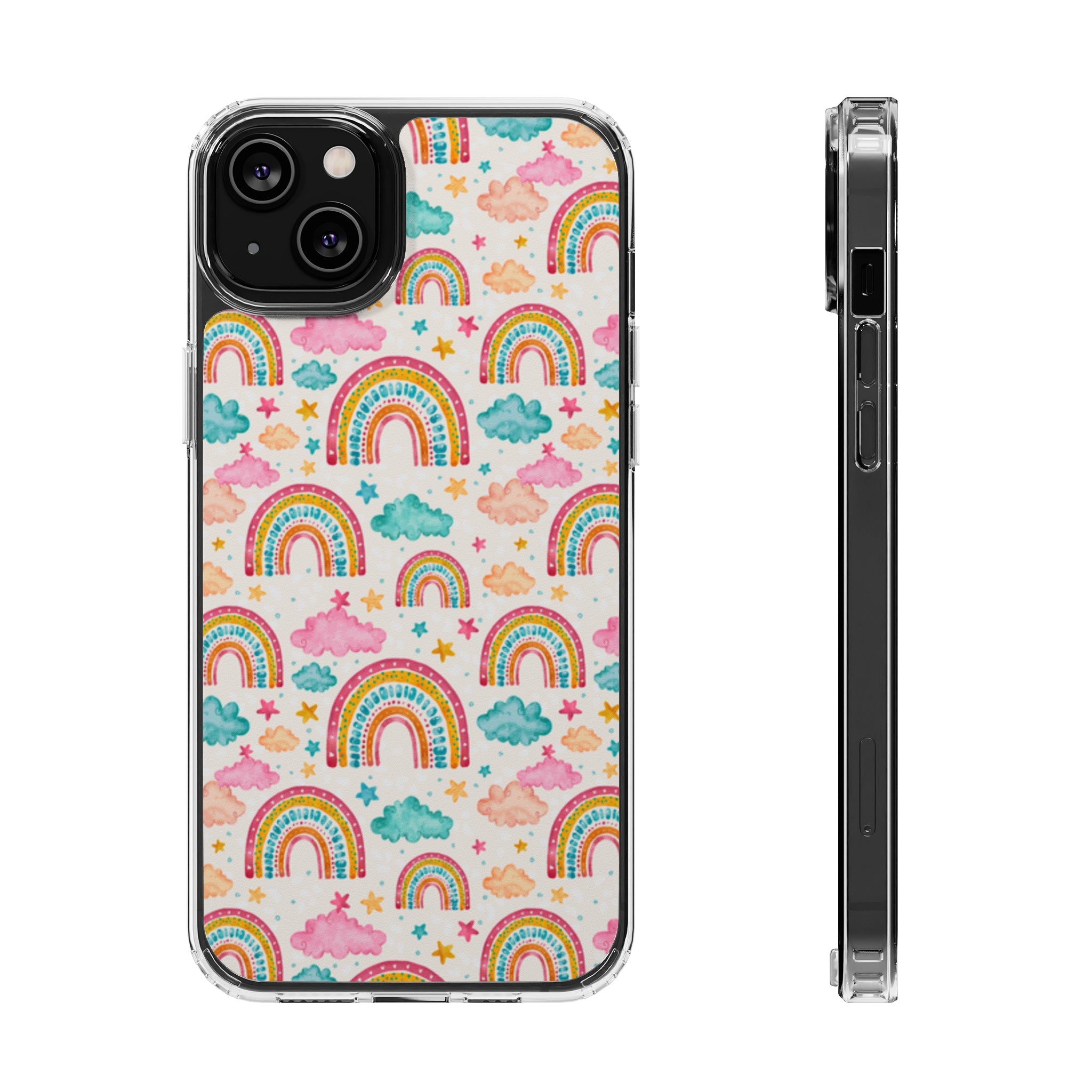 Painted Rainbow - iPhone Clear Cases iPhone 14 Plus Without gift packaging - phone cases