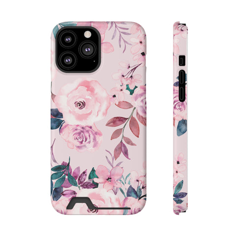 Spring Flower - Card Holder Cases iPhone 13 Pro Max Matte Without gift packaging - phone cases