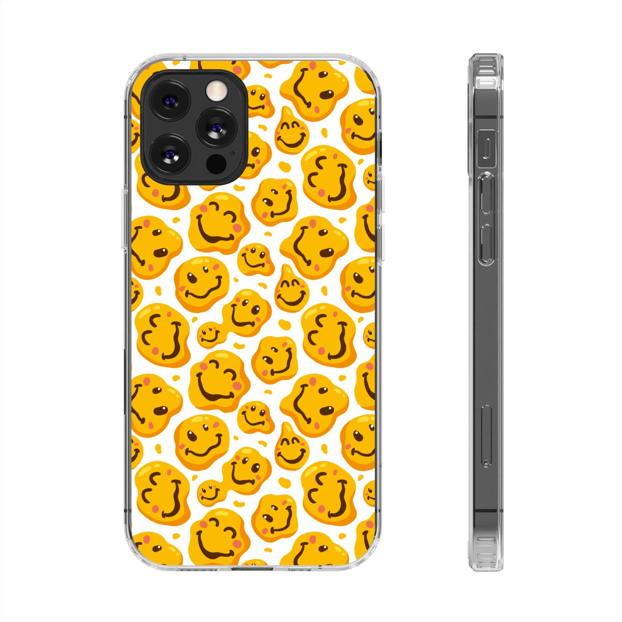 distorted smile - iPhone Clear Cases iPhone 12 Pro Without gift packaging - phone cases