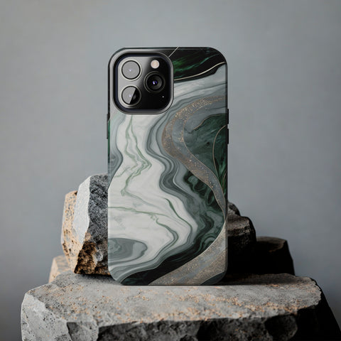 Green Marble - iPhone Tough Cases - phone cases