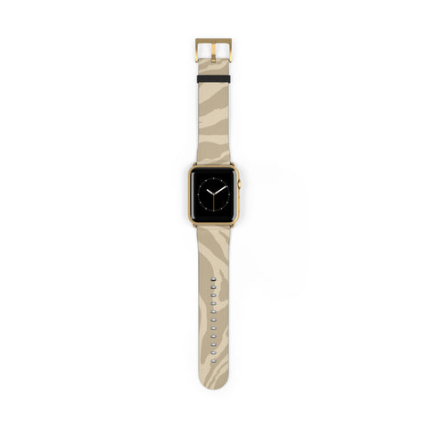 Apple Watch Band - 100% Faux Leather 42 - 45 mm Gold Matte - phone cases