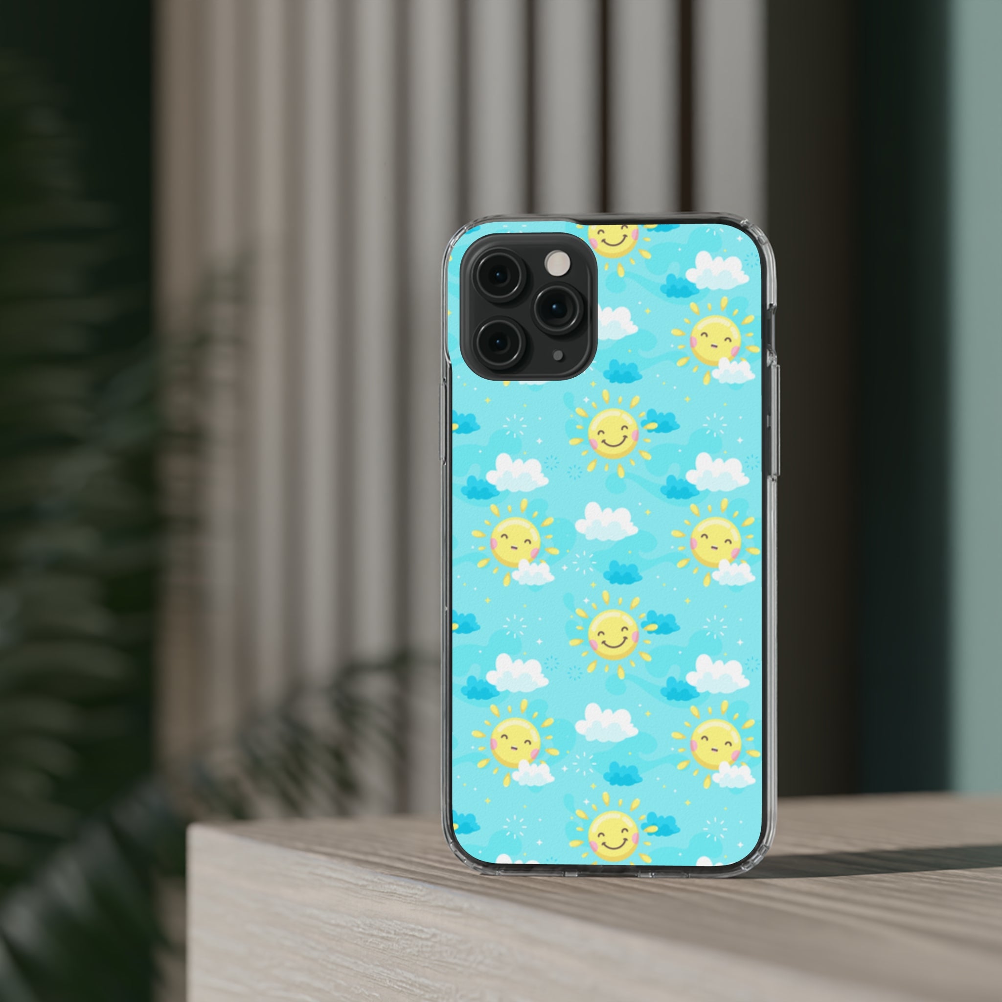 Sun Smile - iPhone Clear Cases - phone cases